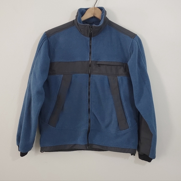 Cabela's Outdoor Gear Blue Fleece Light Jacket - Picture 1 of 3